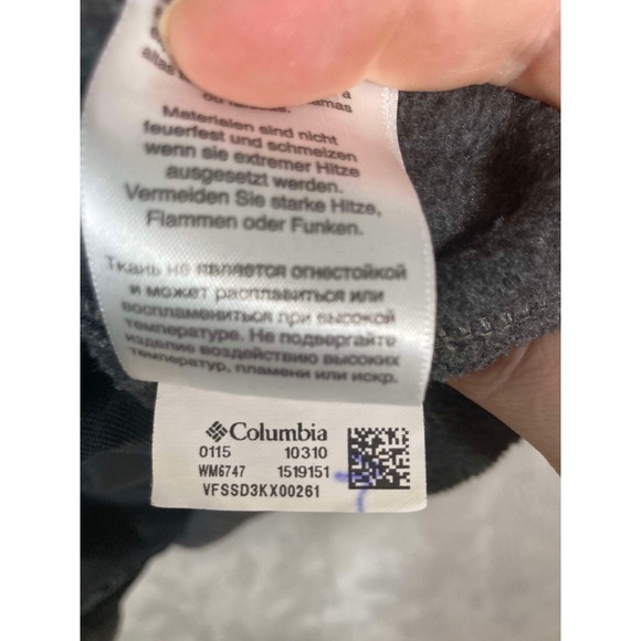 Columbia Steens Mountain Fleece Vest Mens XXL Charcoal Gray Full Zip Soft Jacket - Picture 9 of 9